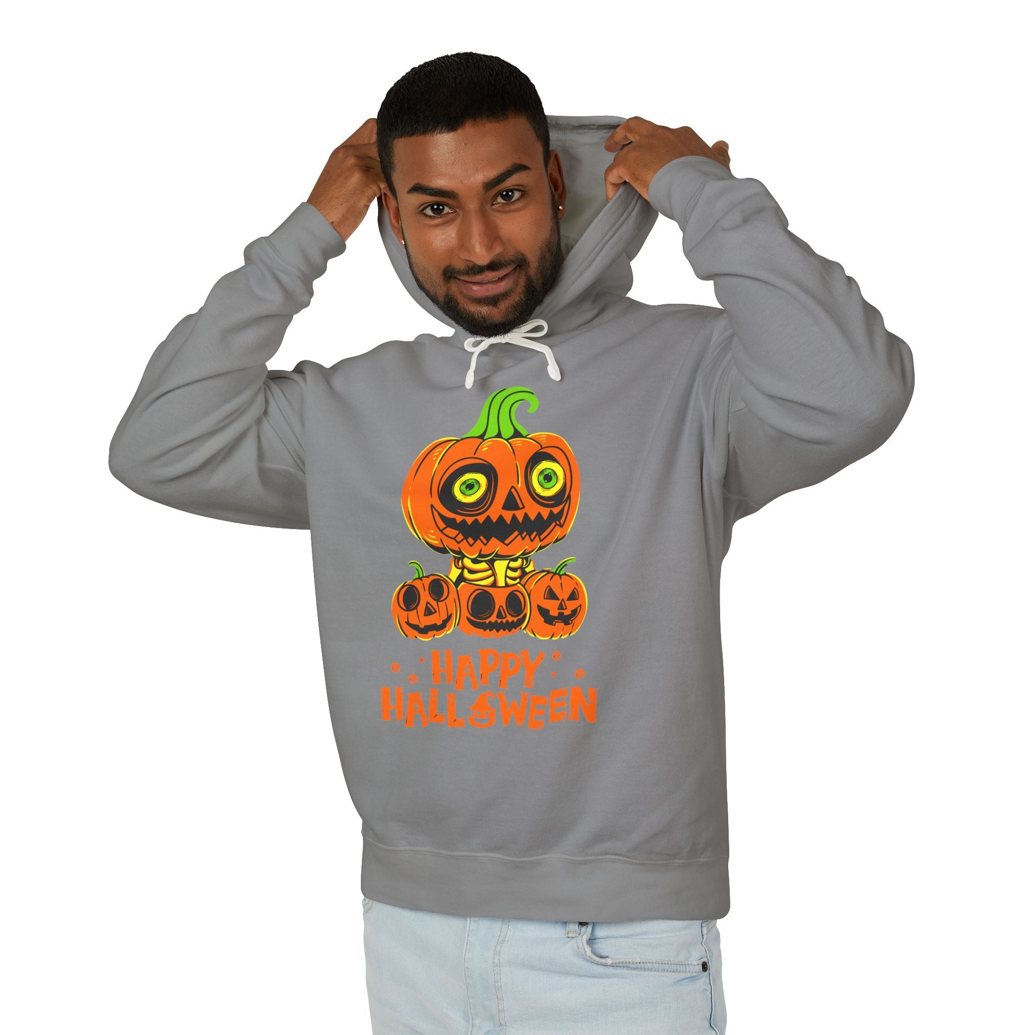 Scary Jack-O'-Lantern Halloween Pumpkin Hoodie