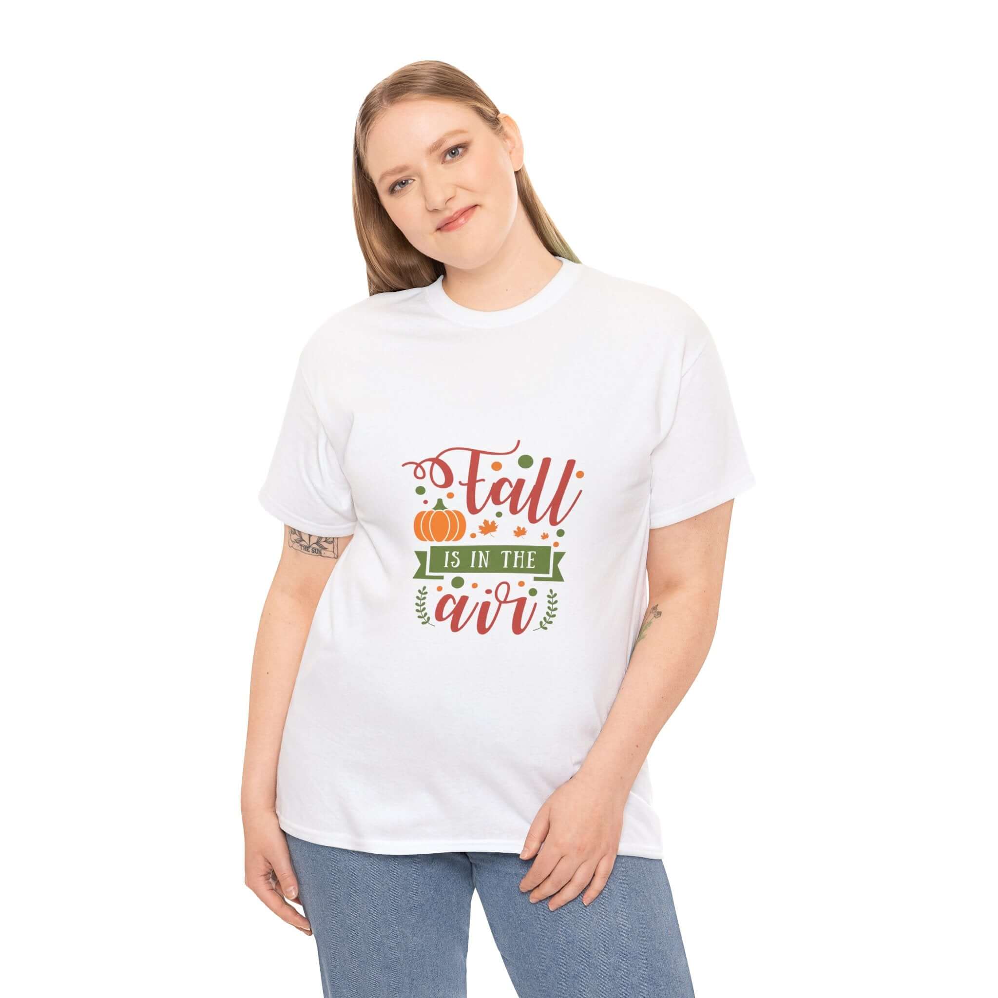 Adult fall pumpkin graphic T-shirt