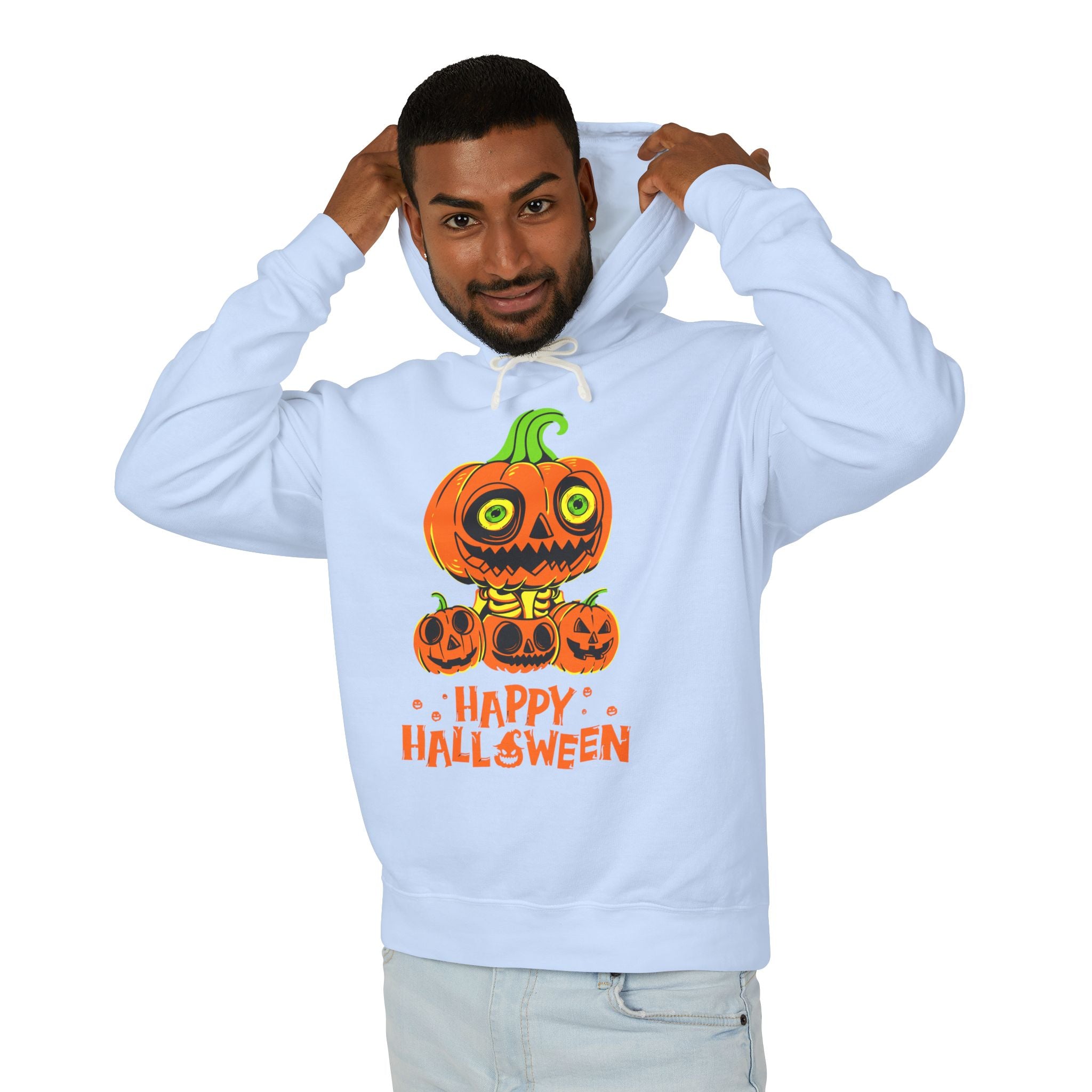 Scary Jack-O'-Lantern Halloween Pumpkin Hoodie