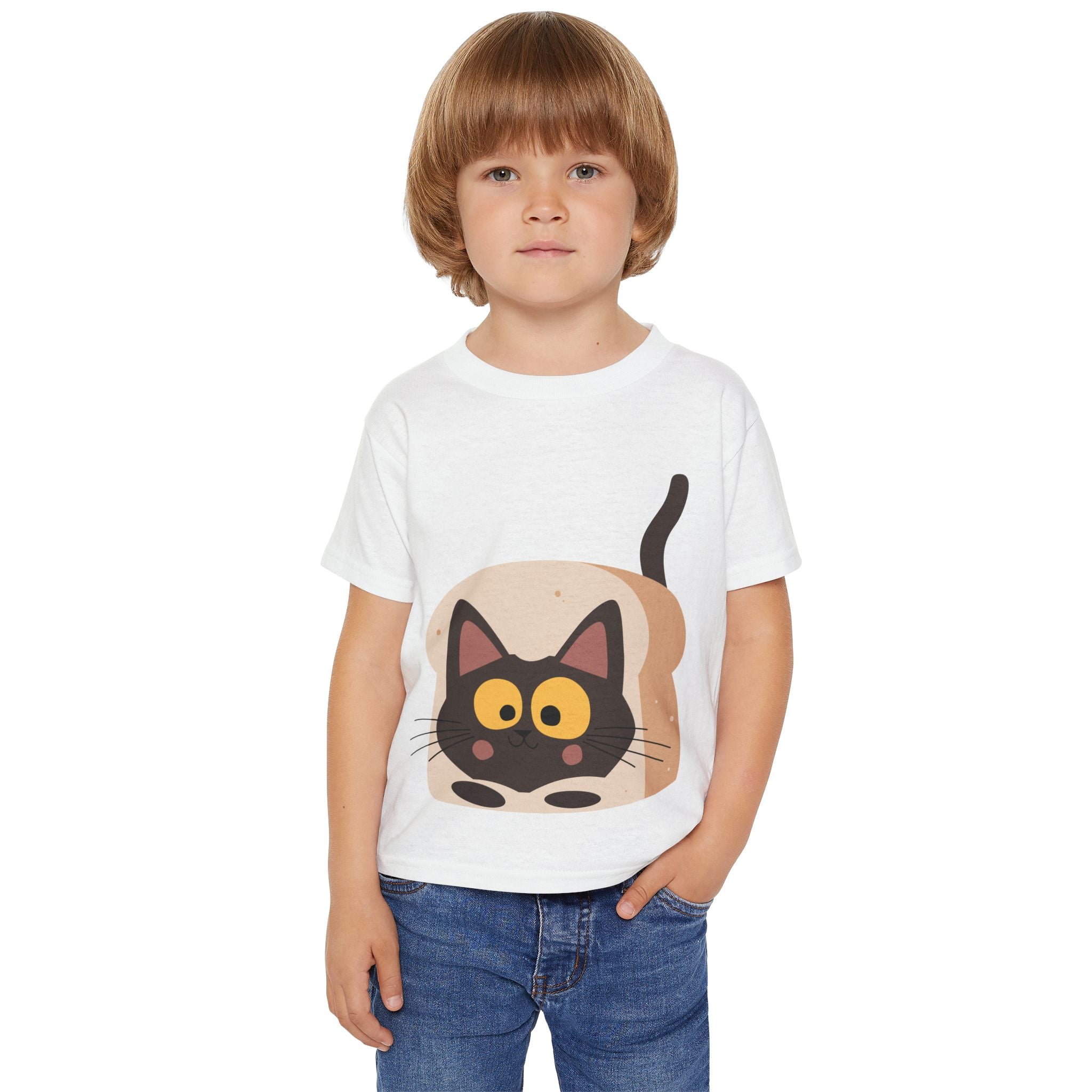 Black Cat in Bread Toddler T-Shirt