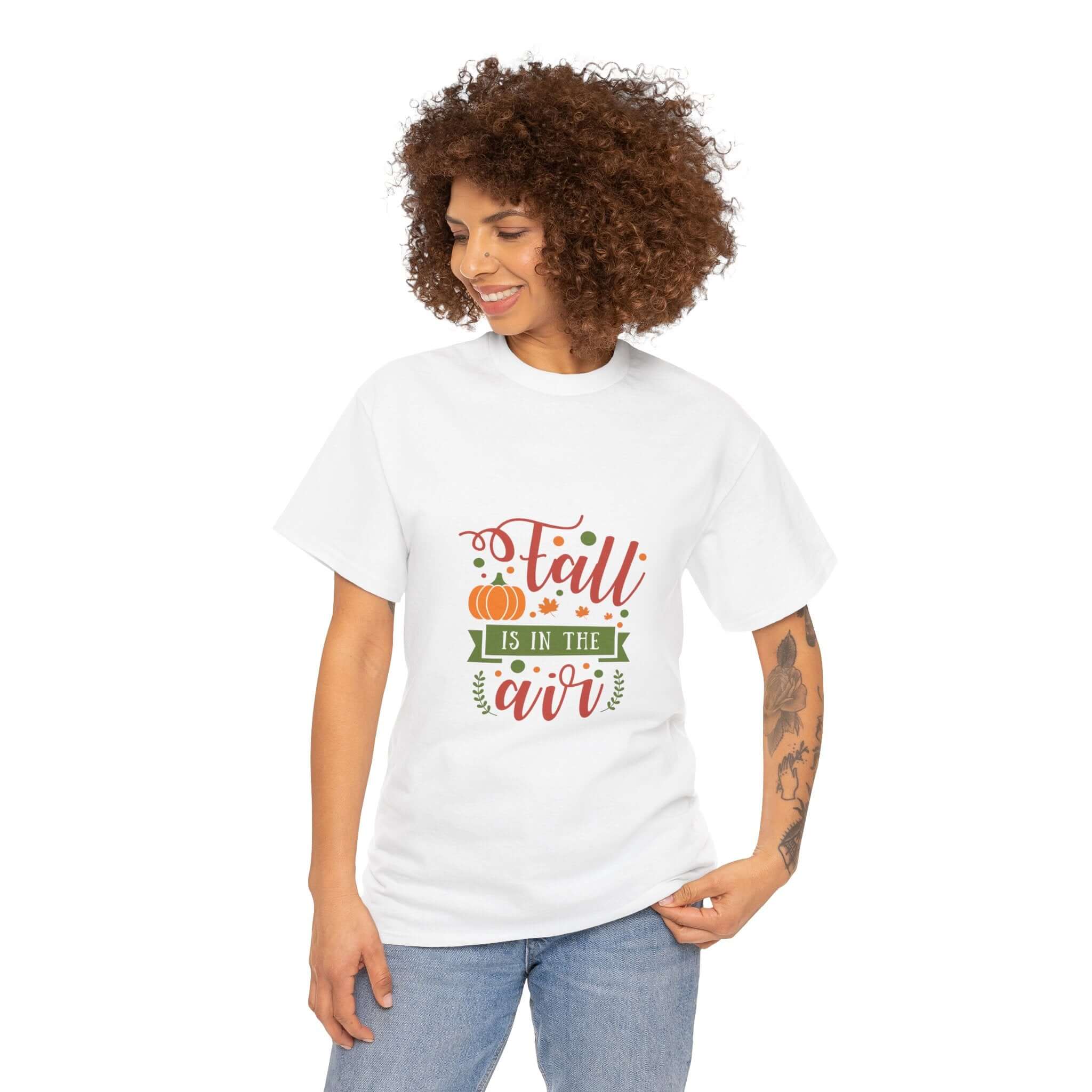 Youth fall pumpkin graphic T-shirt