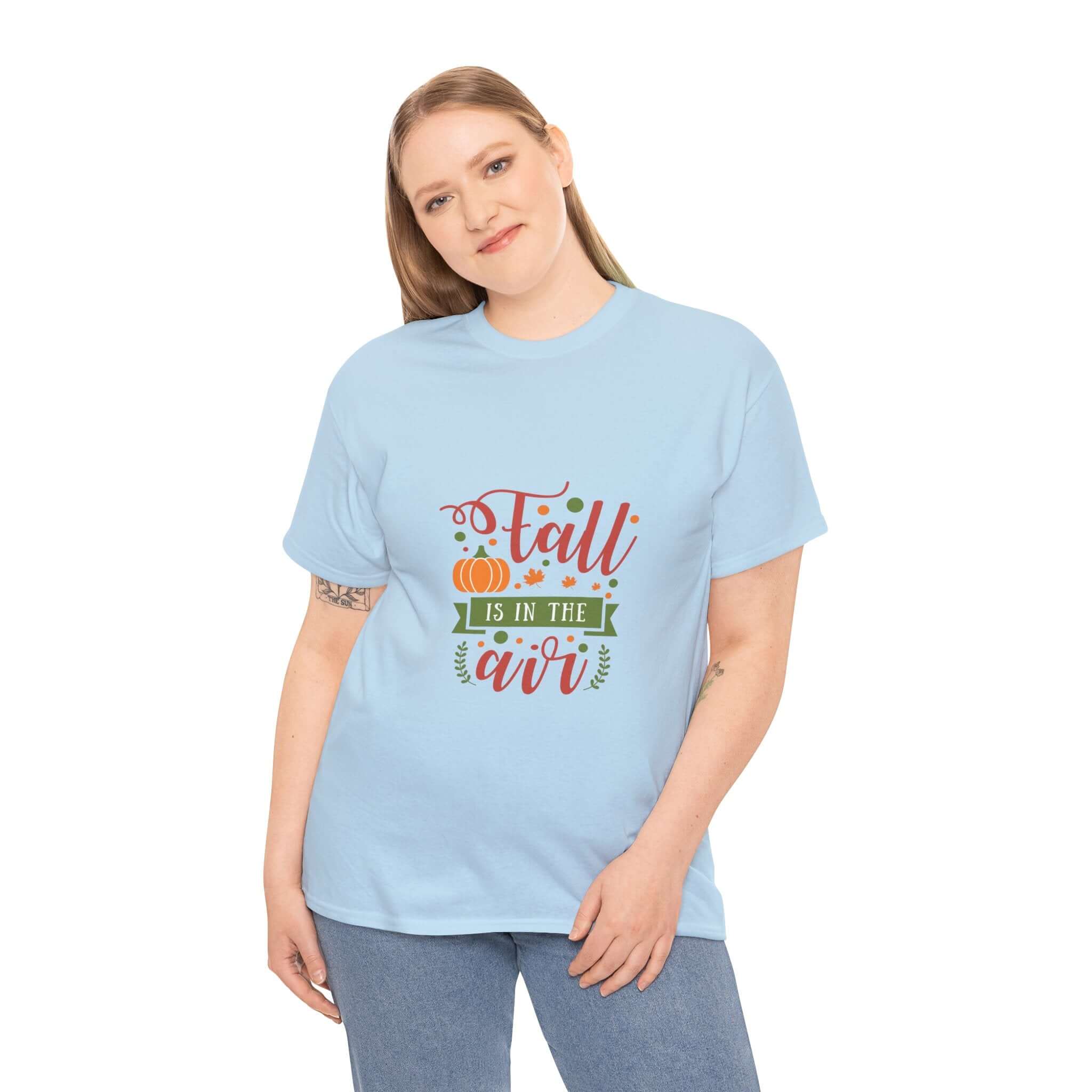 Youth T-Shirt with Fall Pumpkin Design