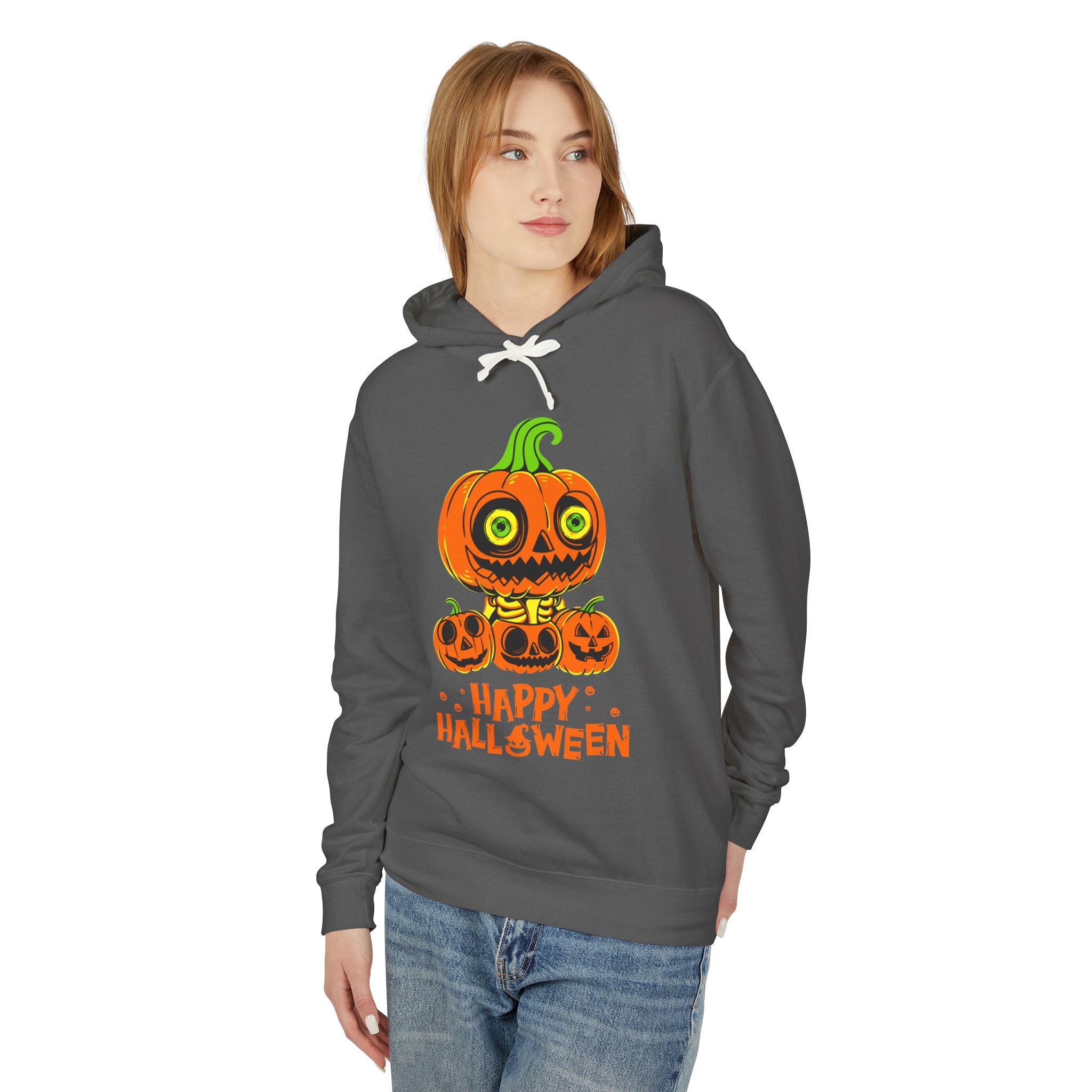 Scary Jack-O'-Lantern Halloween Pumpkin Hoodie
