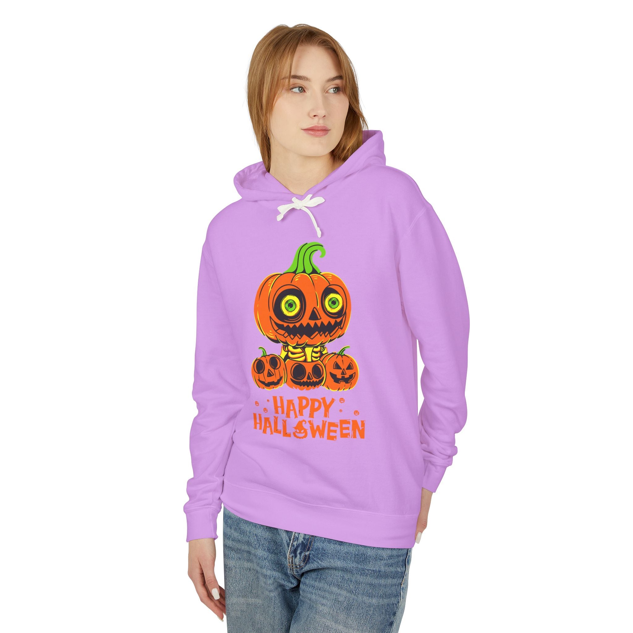 Scary Jack-O'-Lantern Halloween Pumpkin Hoodie