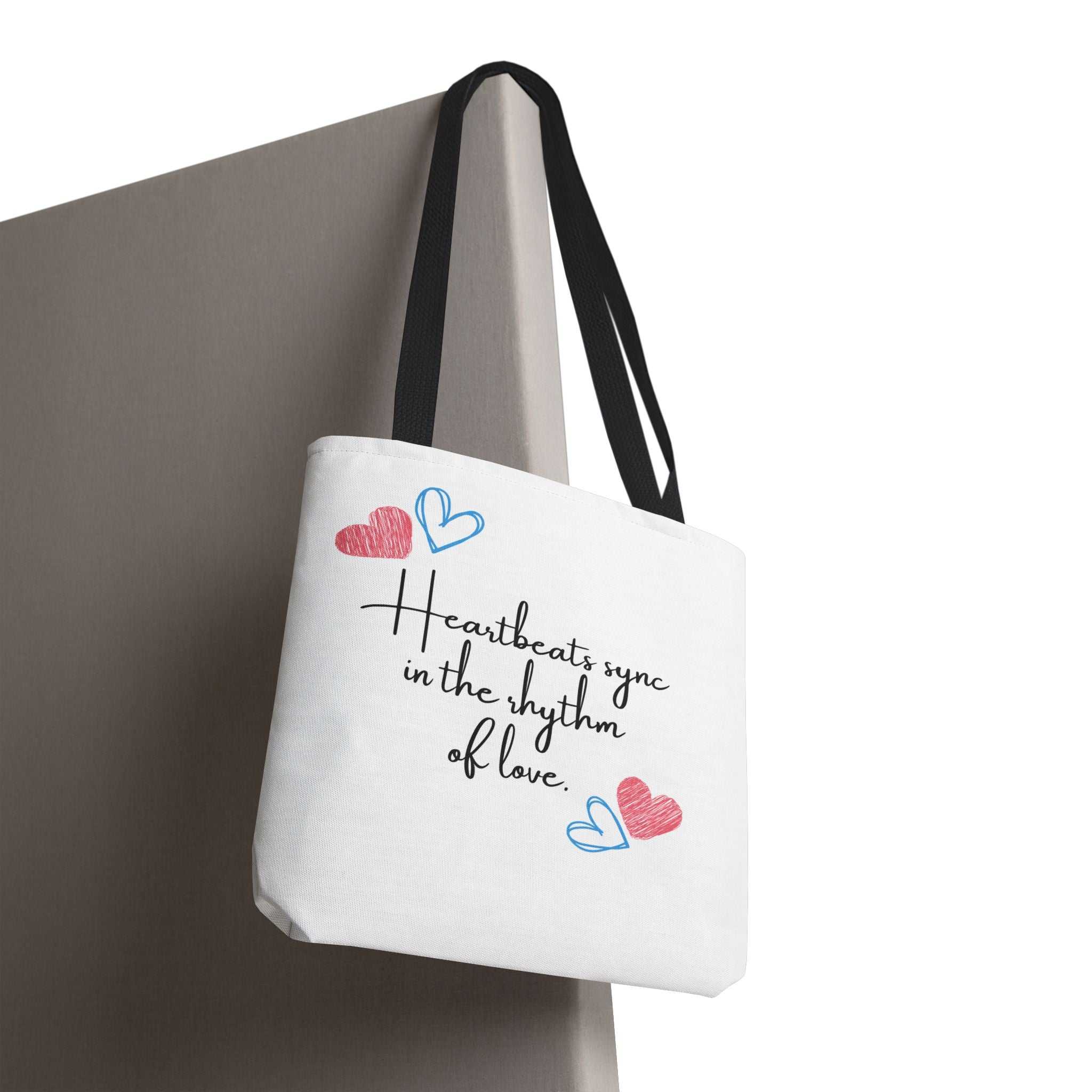 Heartbeats Sync in the Rhythm of Love Tote