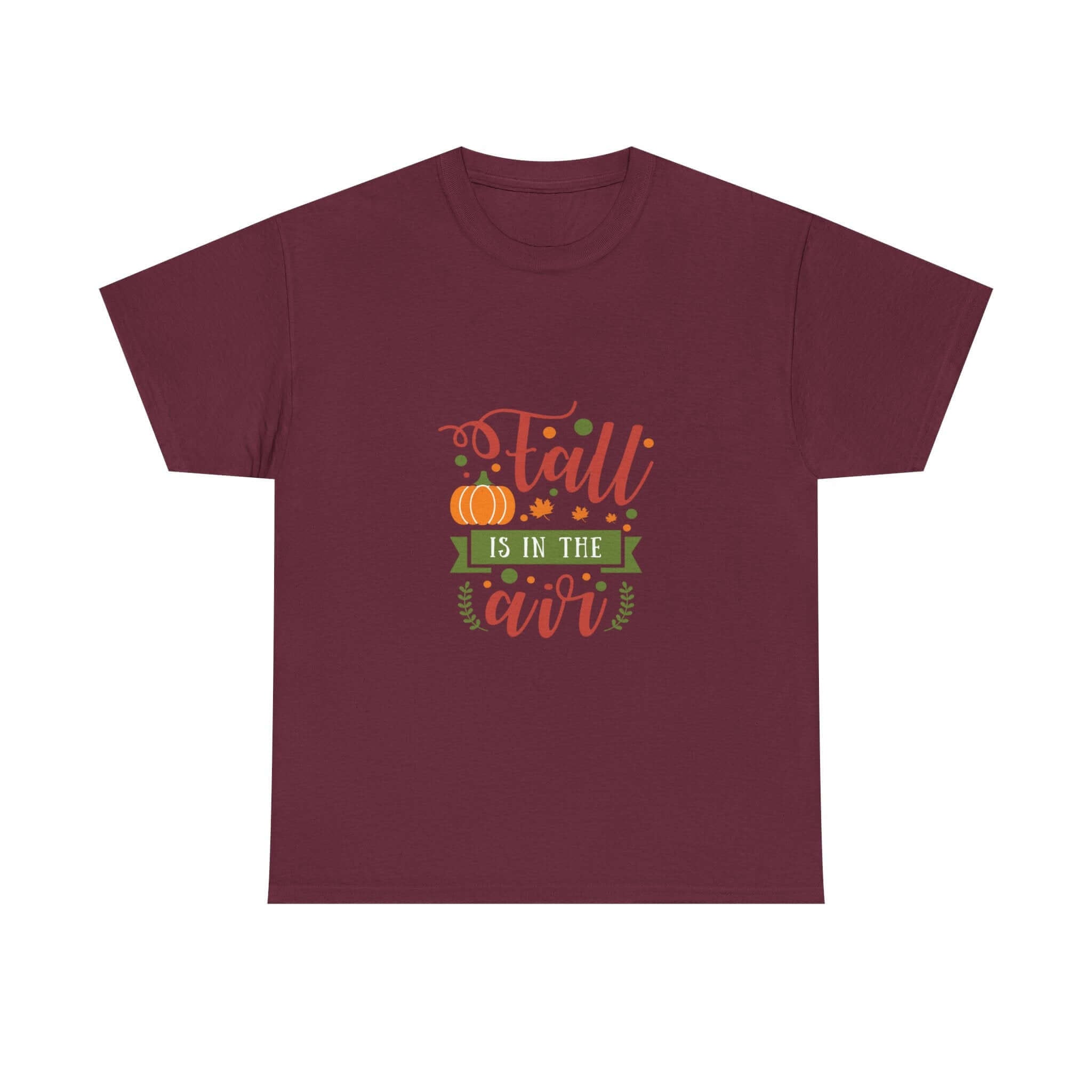 Fall Is in the Air Pumpkin Youth T-Shirt in burgundy