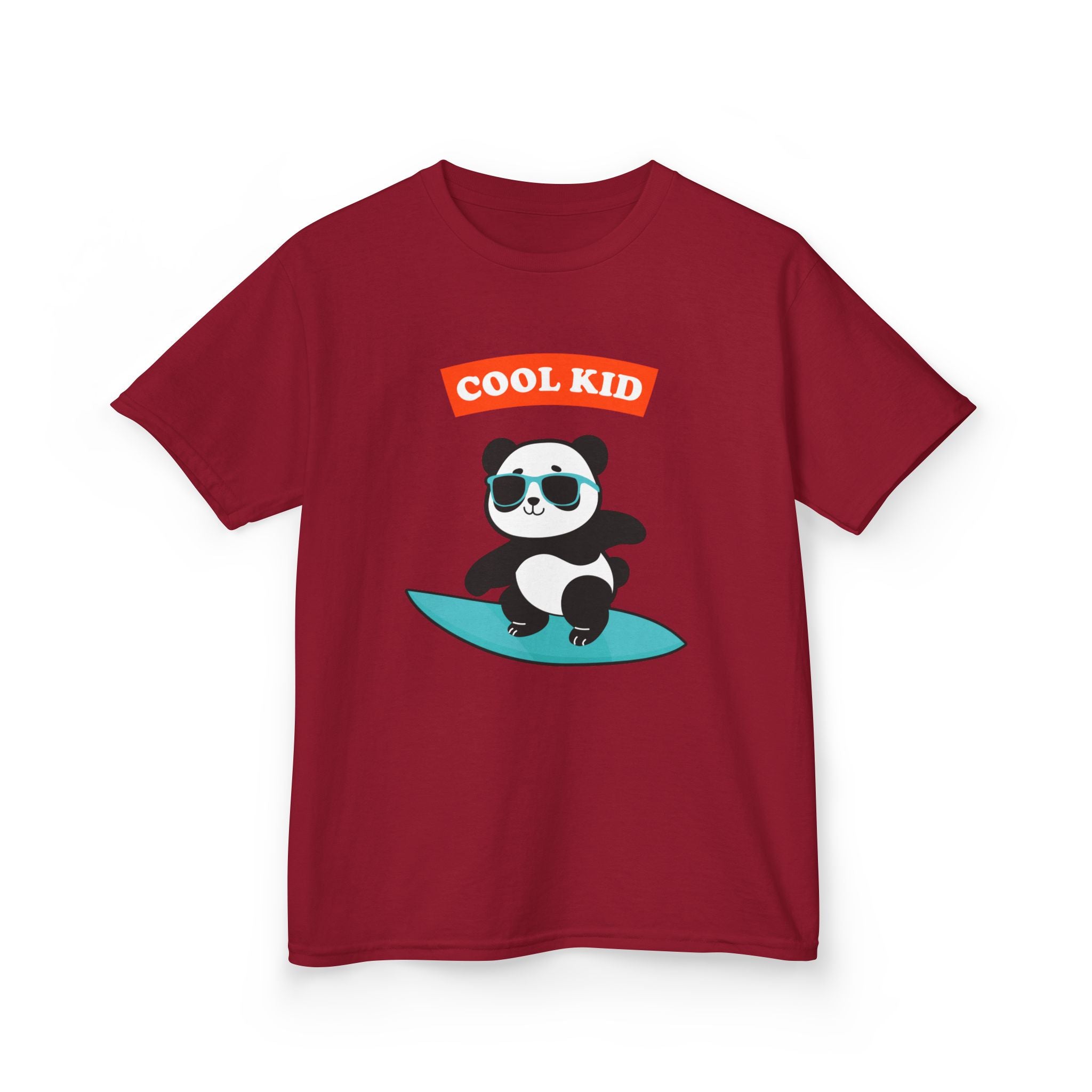 Cool Panda Kid Surfing T-Shirt