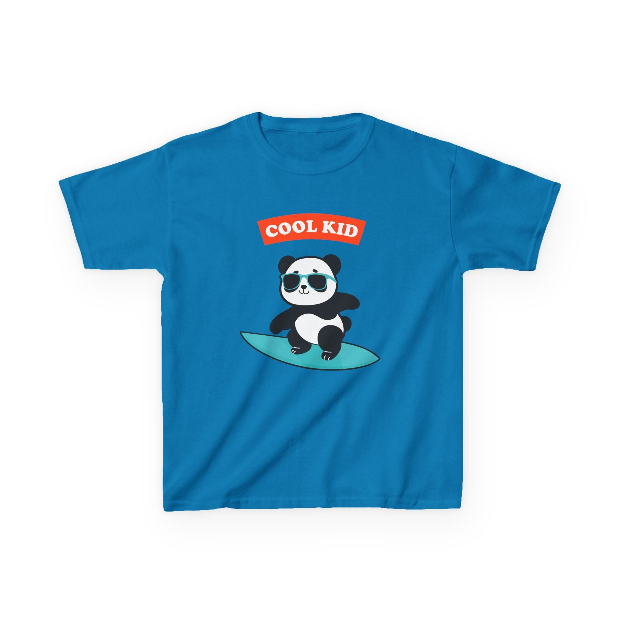 Cool Panda Kid Surfing T-Shirt