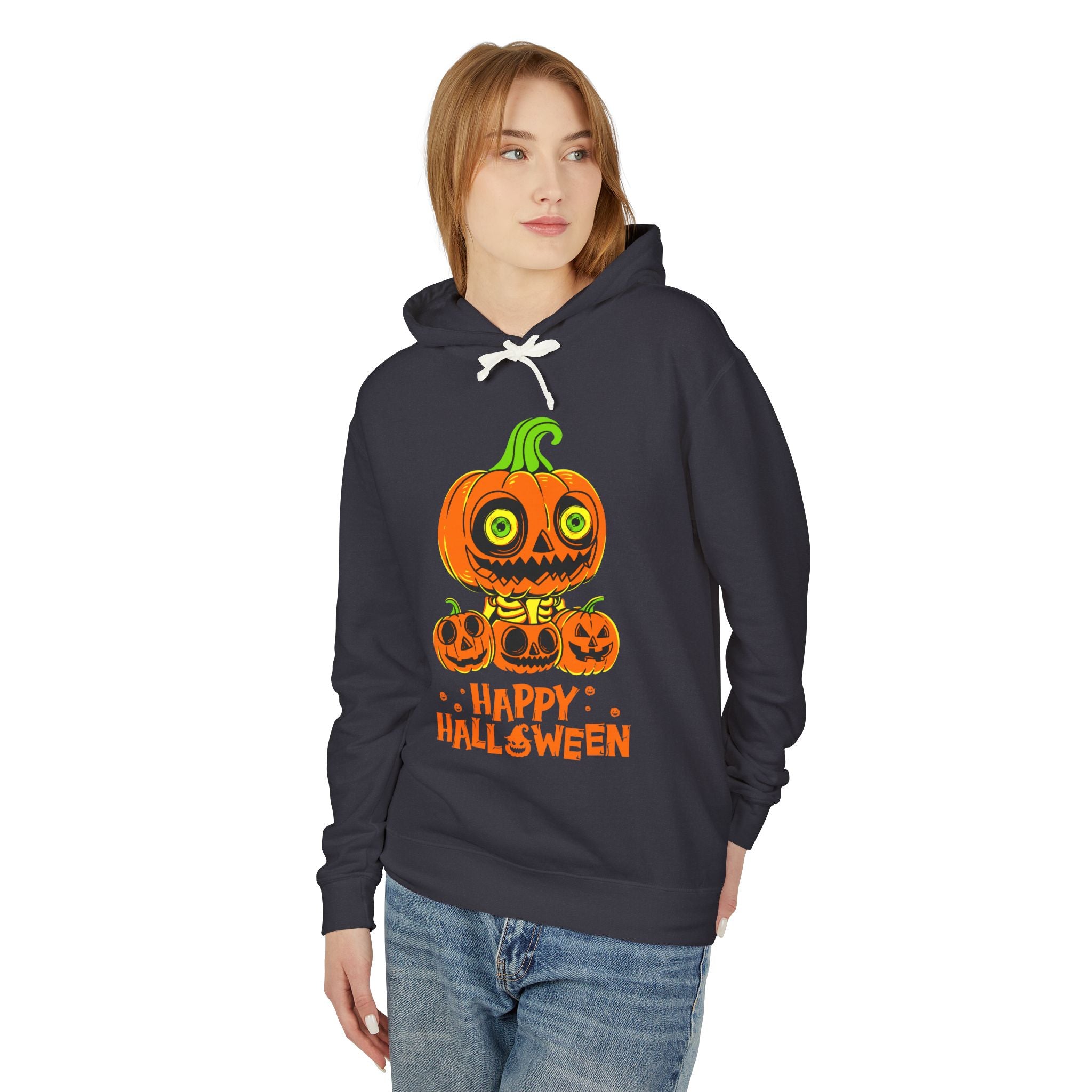 Scary Jack-O'-Lantern Halloween Pumpkin Hoodie