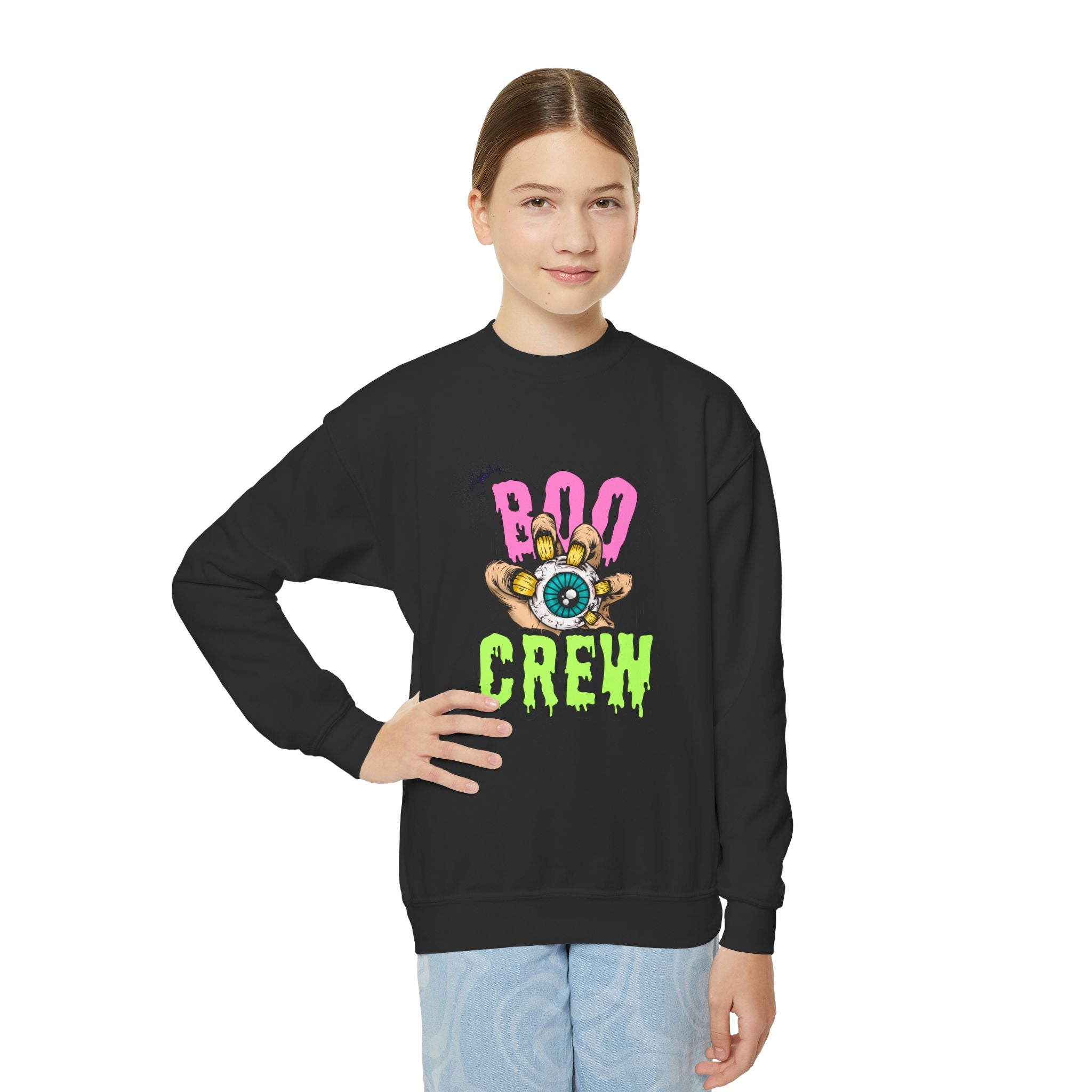Boo Crew Youth Halloween Sweatshirt