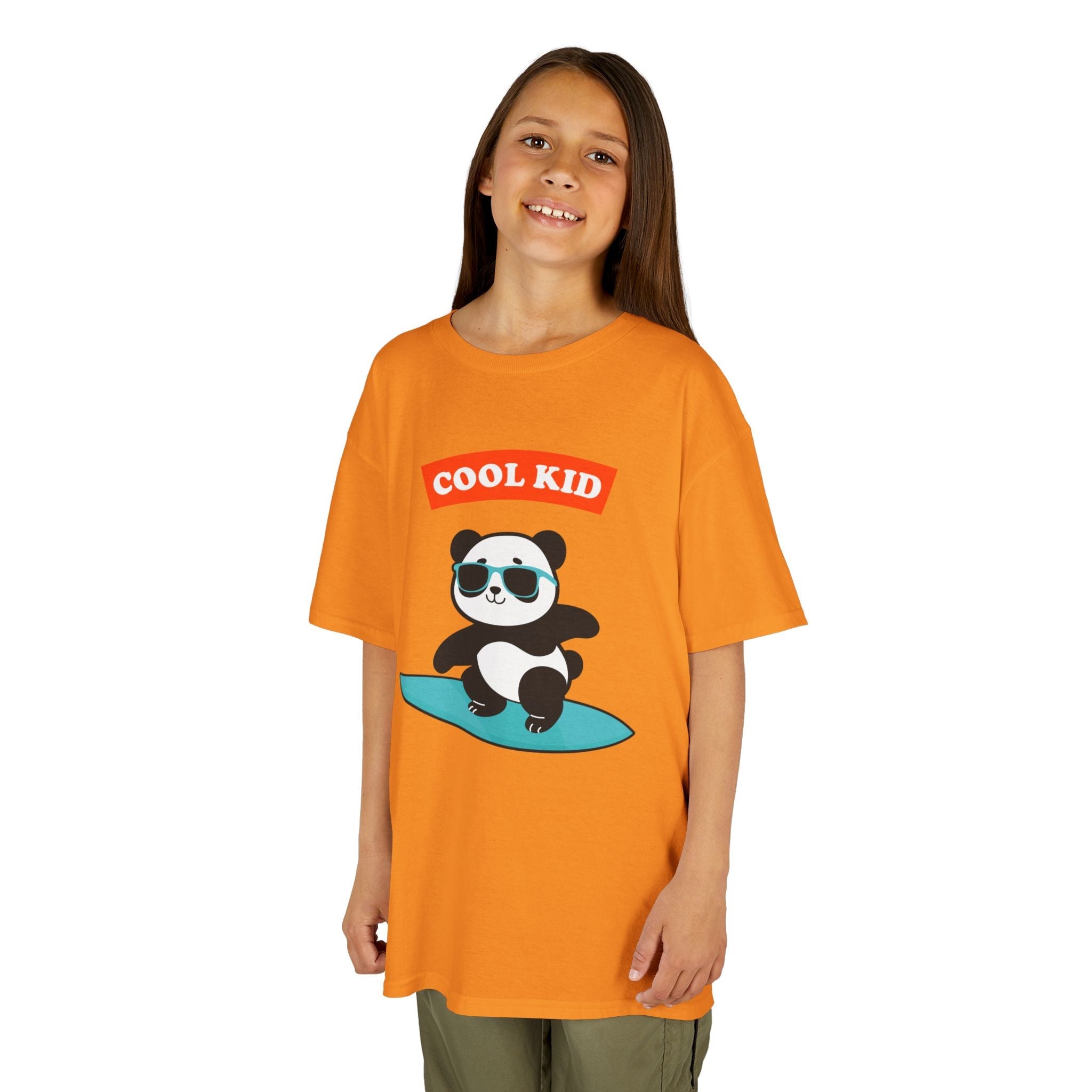 Cool Panda Kid Surfing T-Shirt
