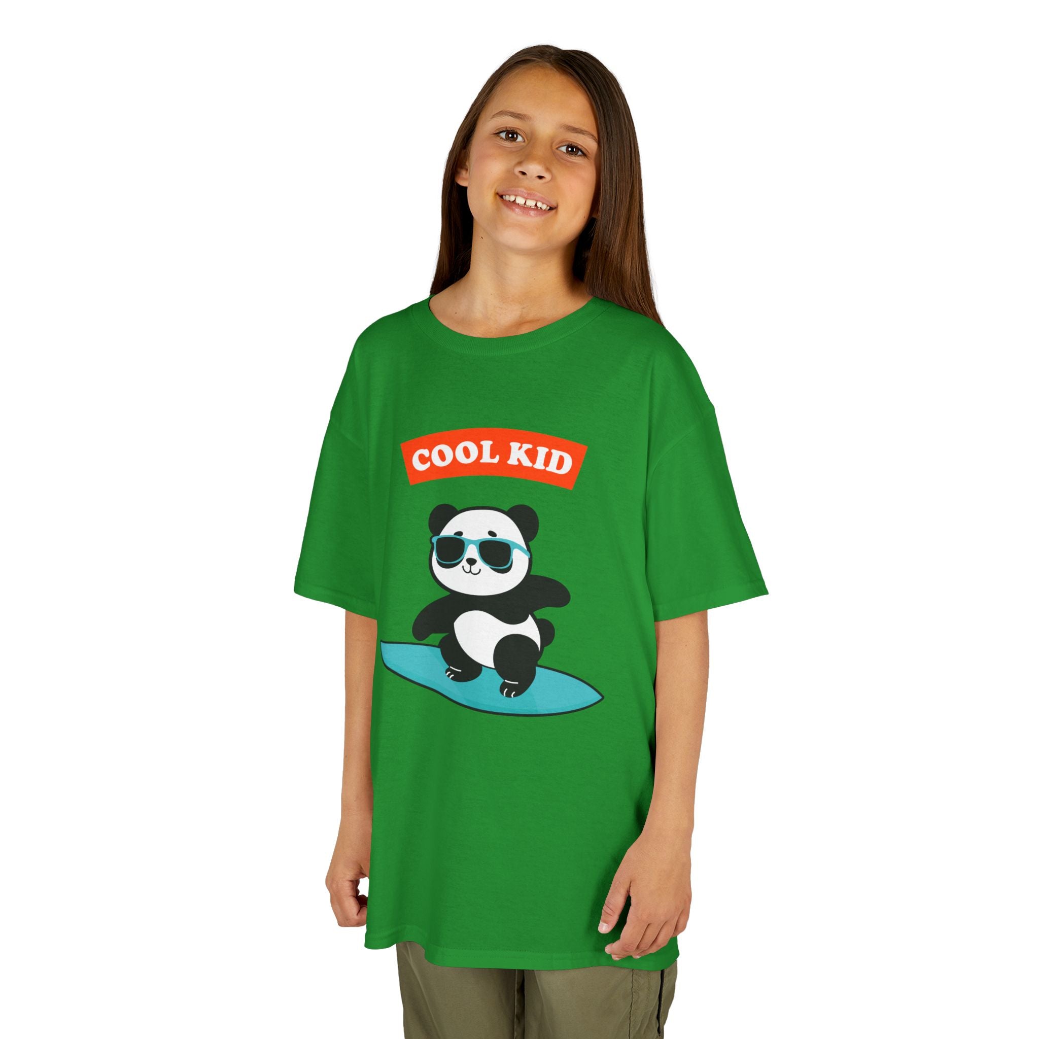 Cool Panda Kid Surfing T-Shirt