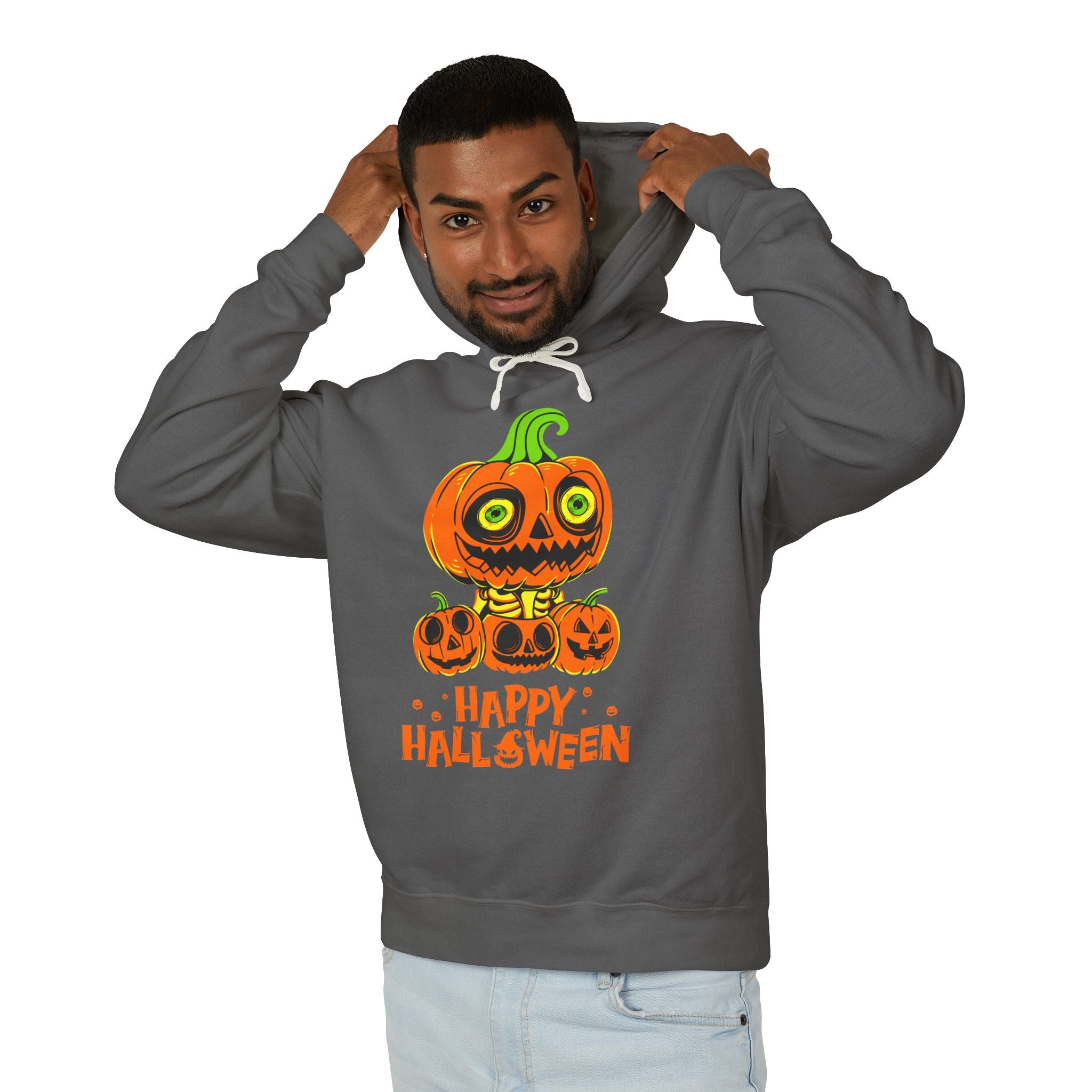 Scary Jack-O'-Lantern Halloween Pumpkin Hoodie