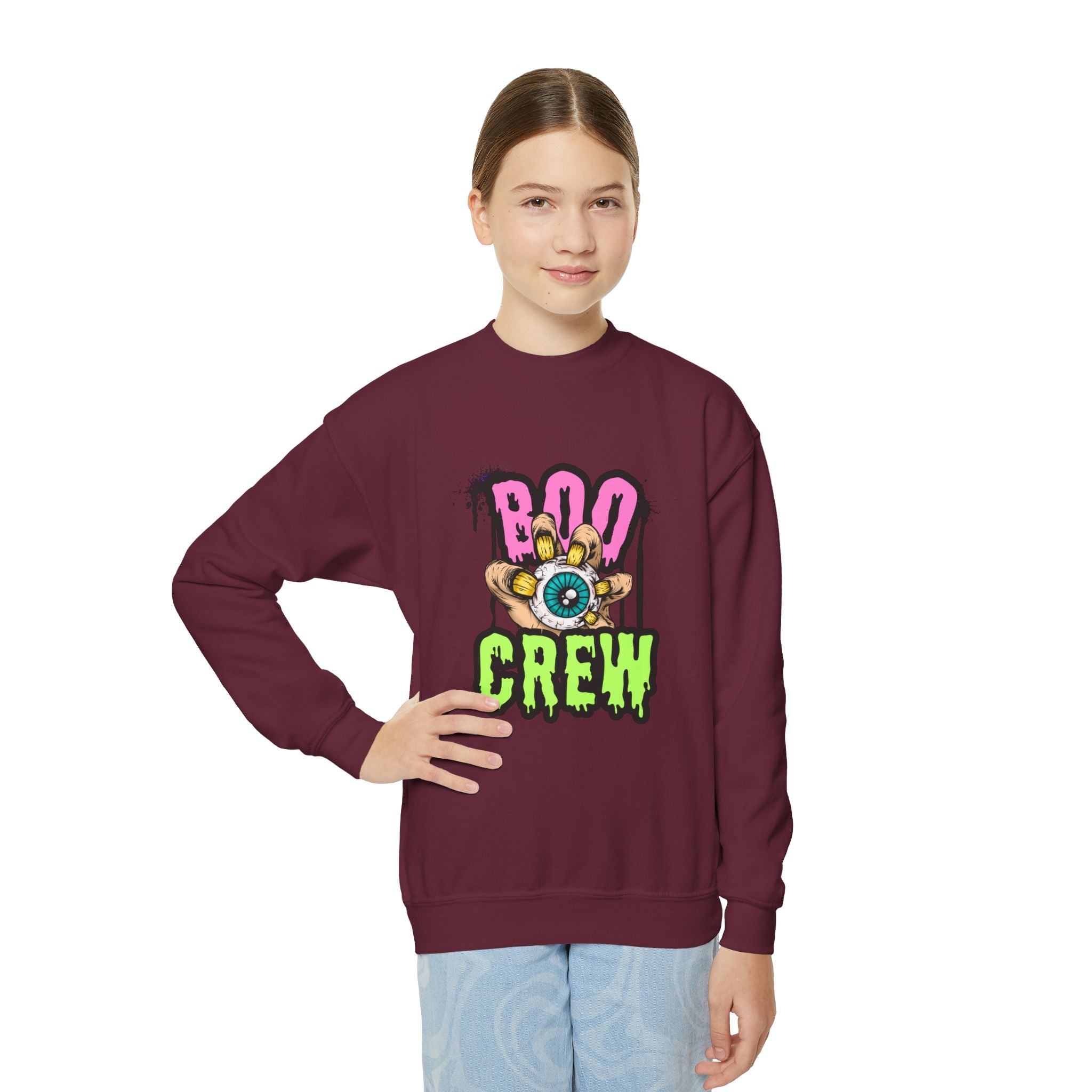 Boo Crew Youth Halloween Sweatshirt